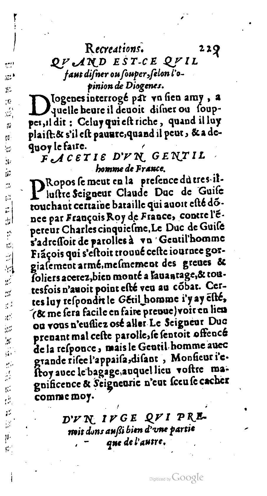 1611 - Romain de Beauvais - Trésor des récréations - BM Lyon