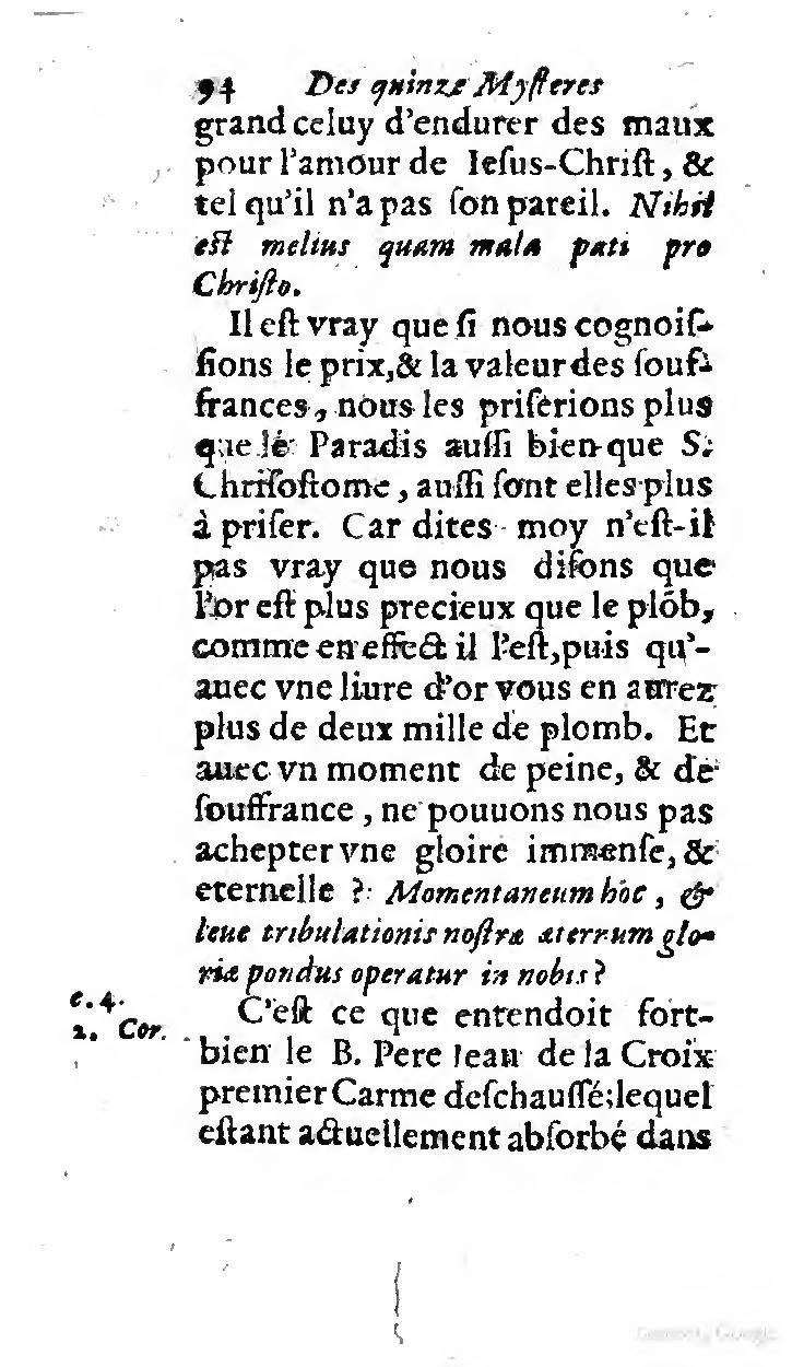 1646 - Jean Piot - Trésor inestimable de Saint-Joseph - BNC Rome