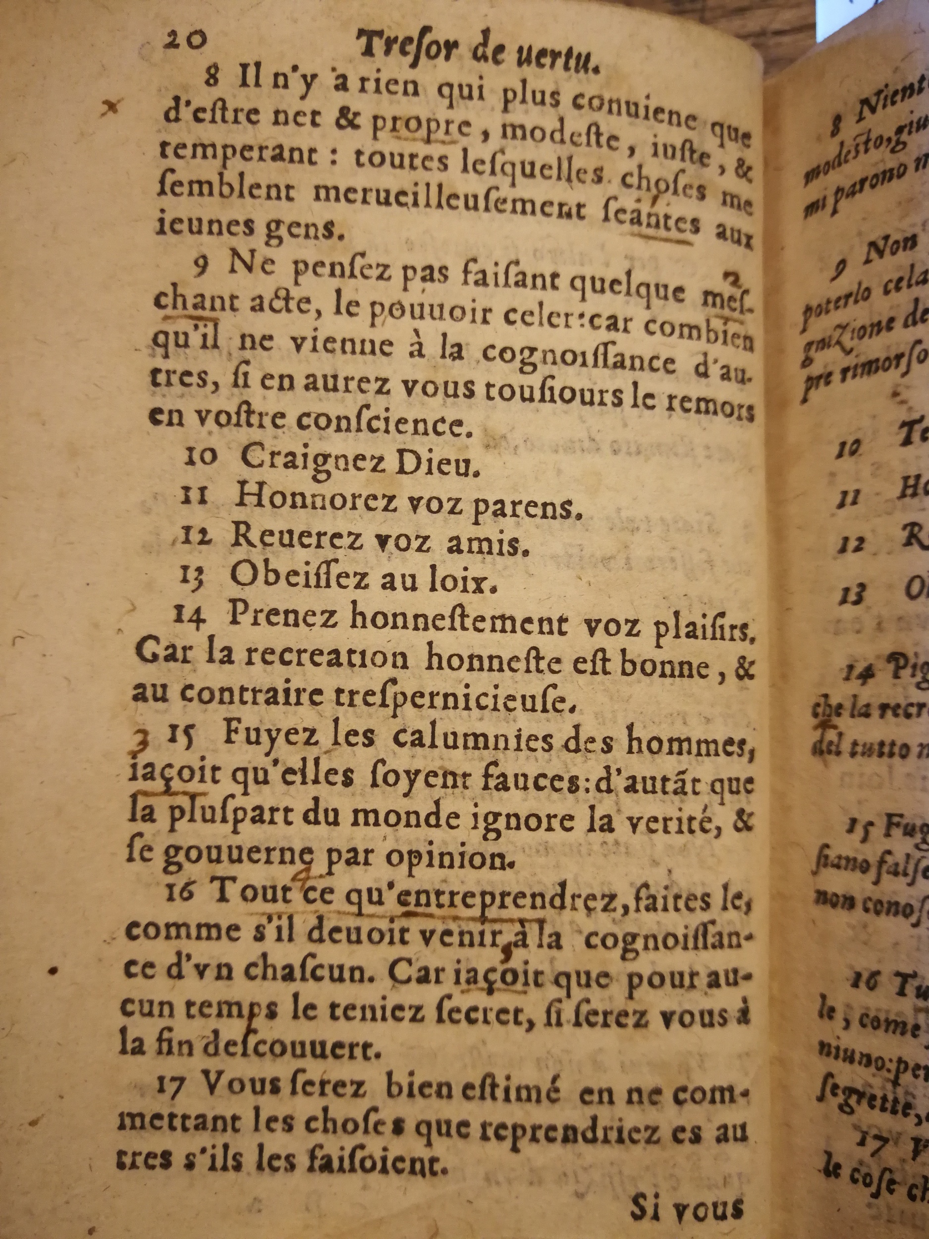 1576 - Benoît Rigaud - Trésor de vertu - BNC Florence