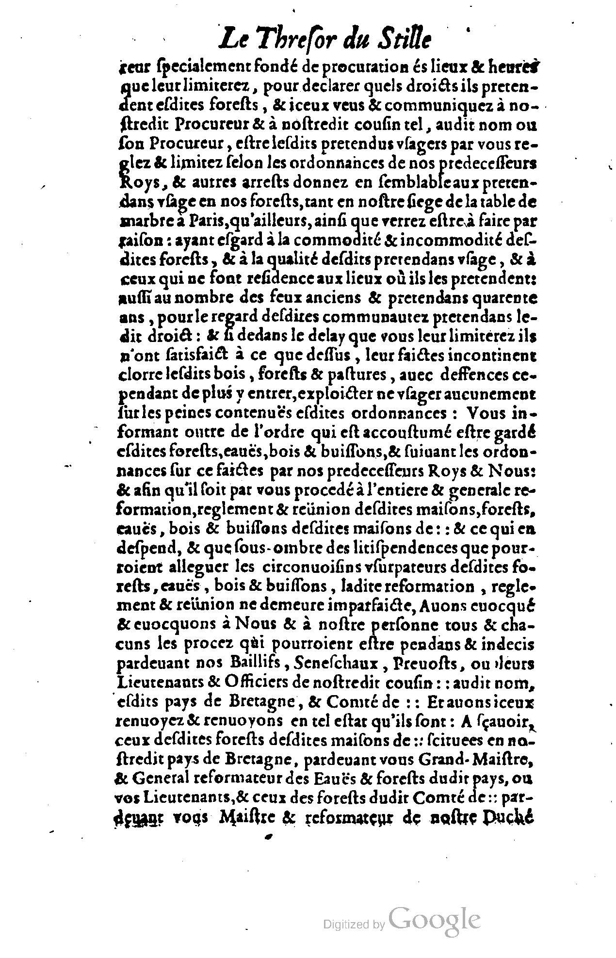 1614 - Jean Richer - Trésor du nouveau style et protocole de la chancellerie de France - BSB Munich