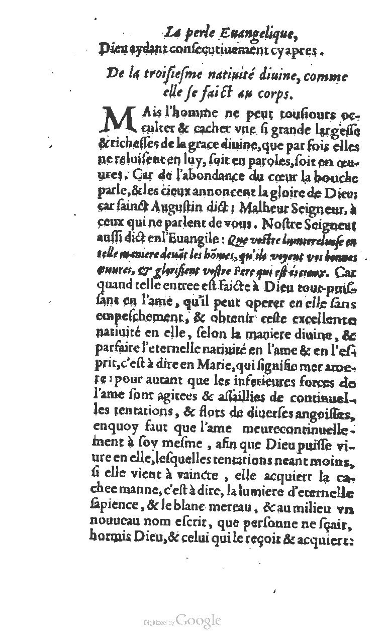 1602 - Veuve G. de la Noüe - Perle évangélique, Trésor incomparable de la sapience divine - UGent