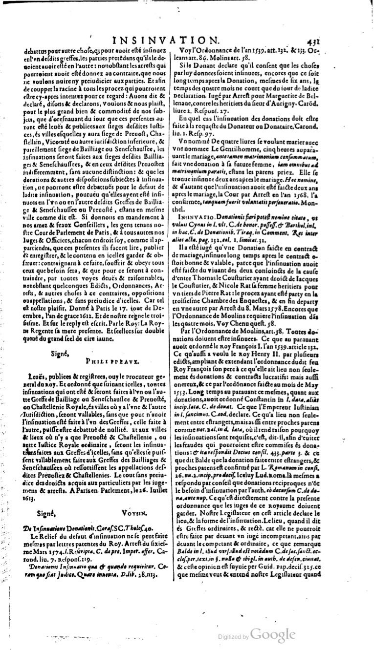 1629 - Veuve Nicolas Buon - Trésor du droit français (29620 T. 2) - BM Lyon