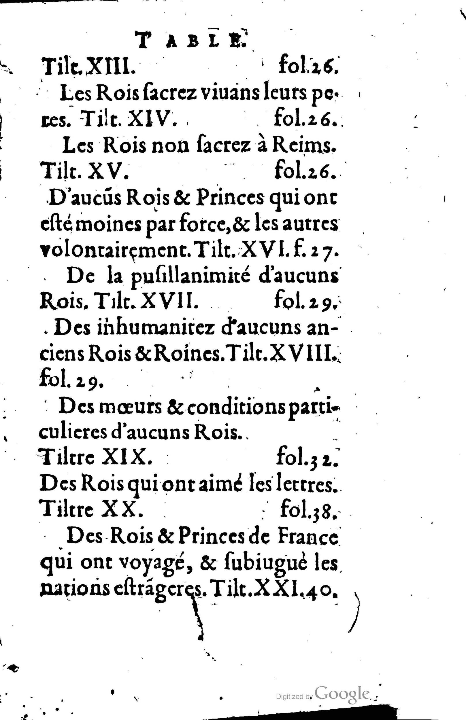 1619 - Jean Corrozet - Trésor des histoires de France - BSB Munich