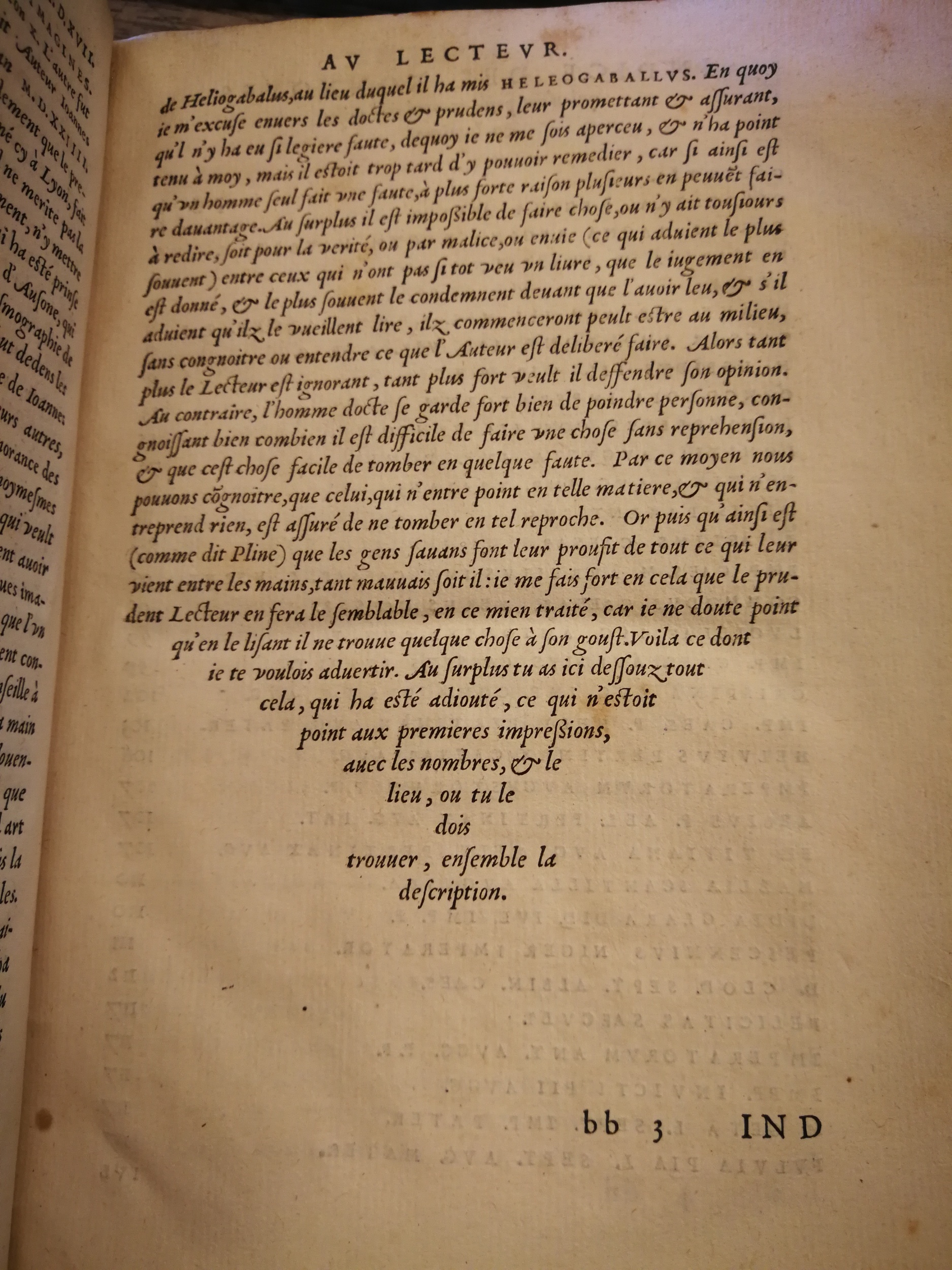 1553 - Jacopo Strada et Thomas Guérin - Épitome du Trésor des antiquités - BNC Florence