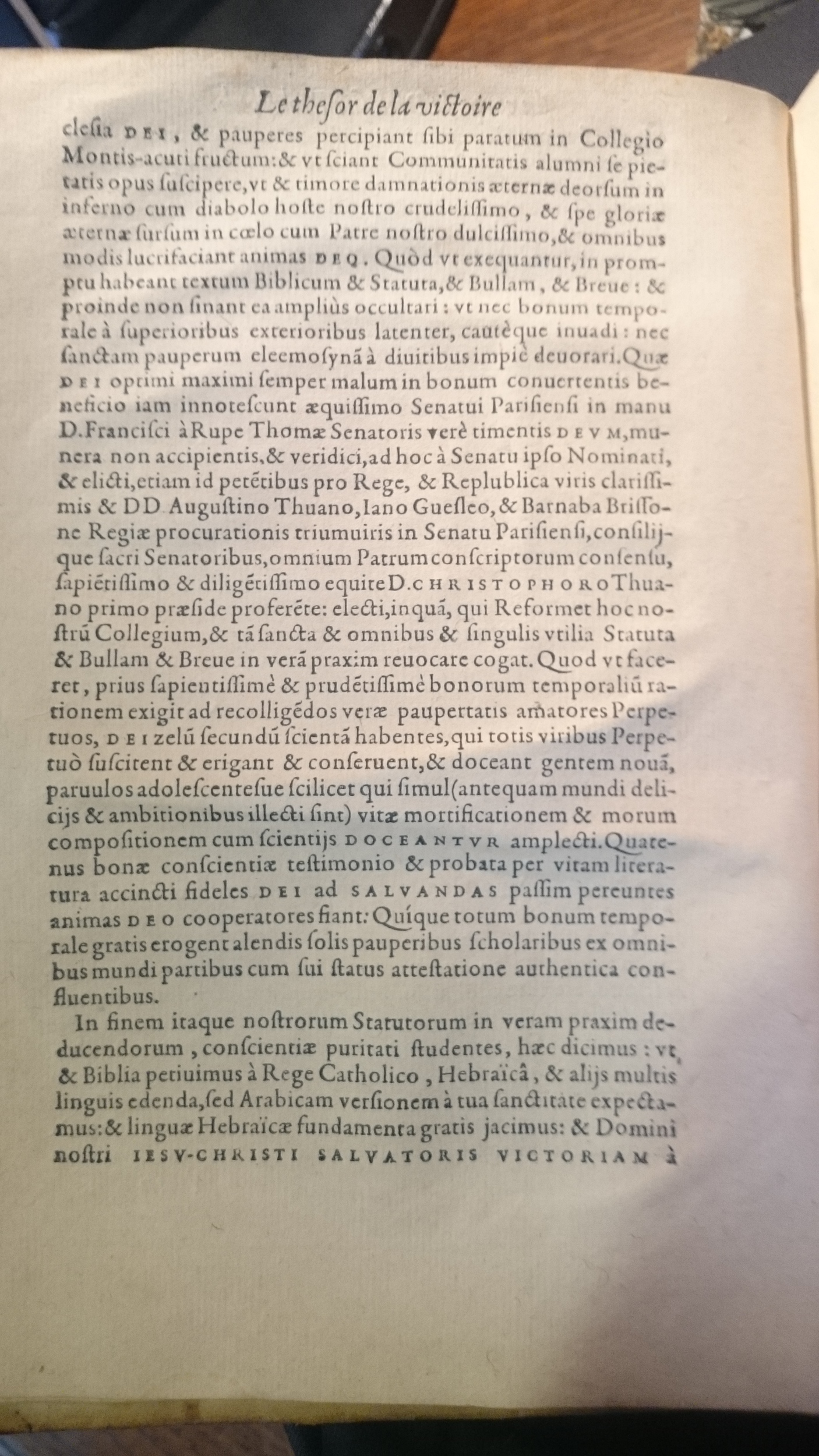 1578 - Nicolas Chesneau - Trésor et entière histoire de la triomphante victoire du corps de Dieu sur l’esprit malin - BM Amiens
