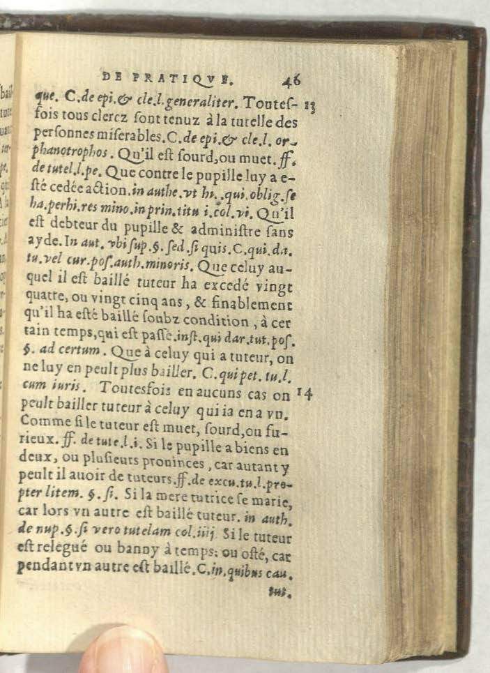 1552 - Vincent Sertenas - Trésor de pratique pour les juges - Kansas University 1552 - Vincent Sertenas - Trésor de pratique pour les juges - Kansas University