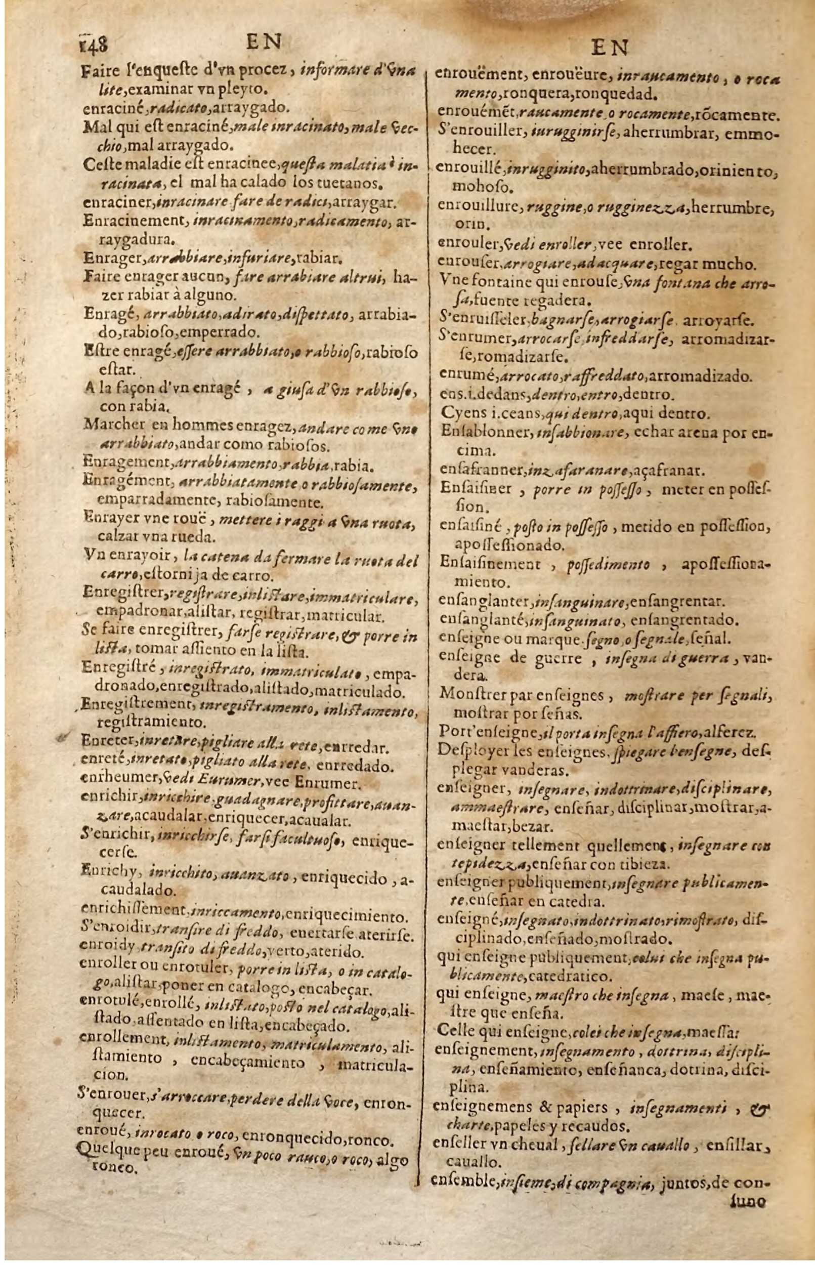 1627 - Jacques Crespin - Trésor des trois langues (Seconde partie) - Regensburg