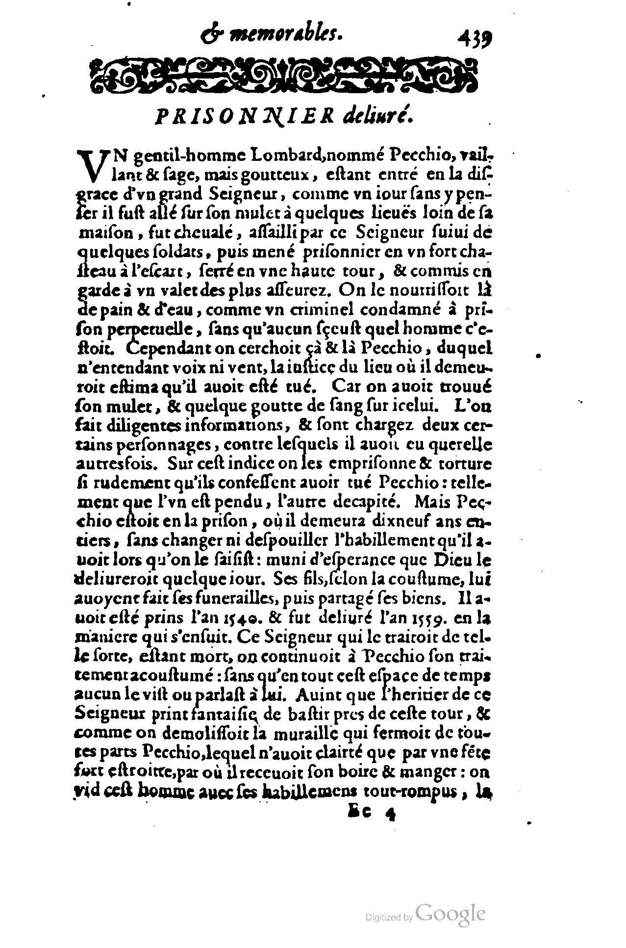 1620 - Samuel Crespin - Trésor d’histoires admirables et mémorables - BCU Lausanne