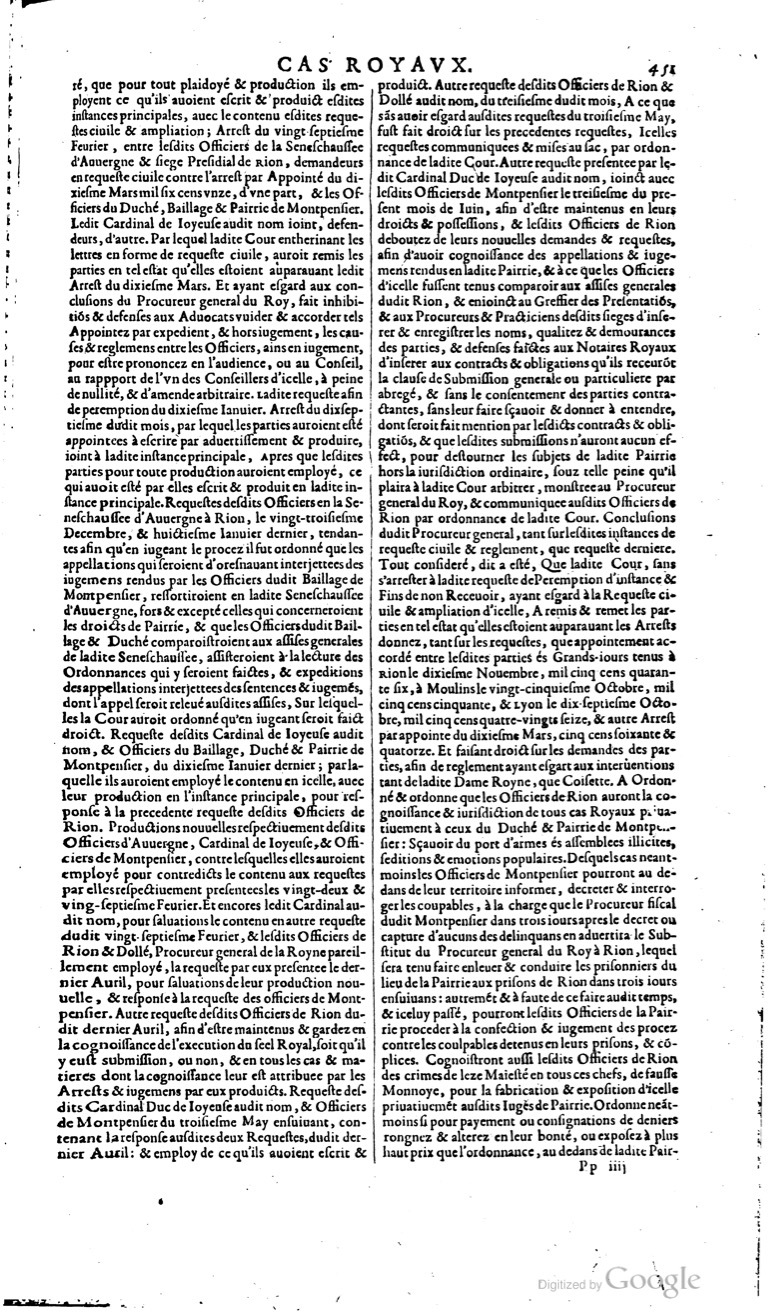 1629 - Veuve Nicolas Buon - Trésor du droit français (29620 T. 1) - BM Lyon