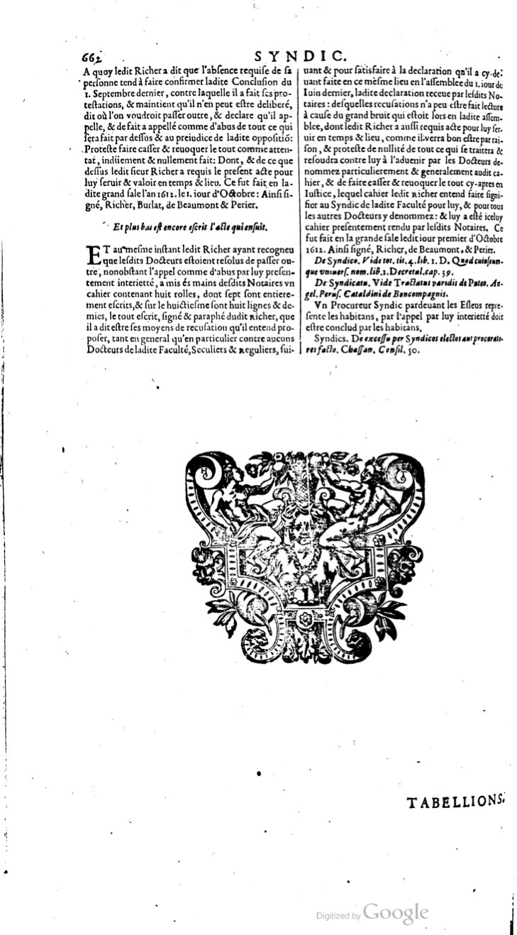 1629 - Veuve Nicolas Buon - Trésor du droit français (21754 T. 3) - BM Lyon
