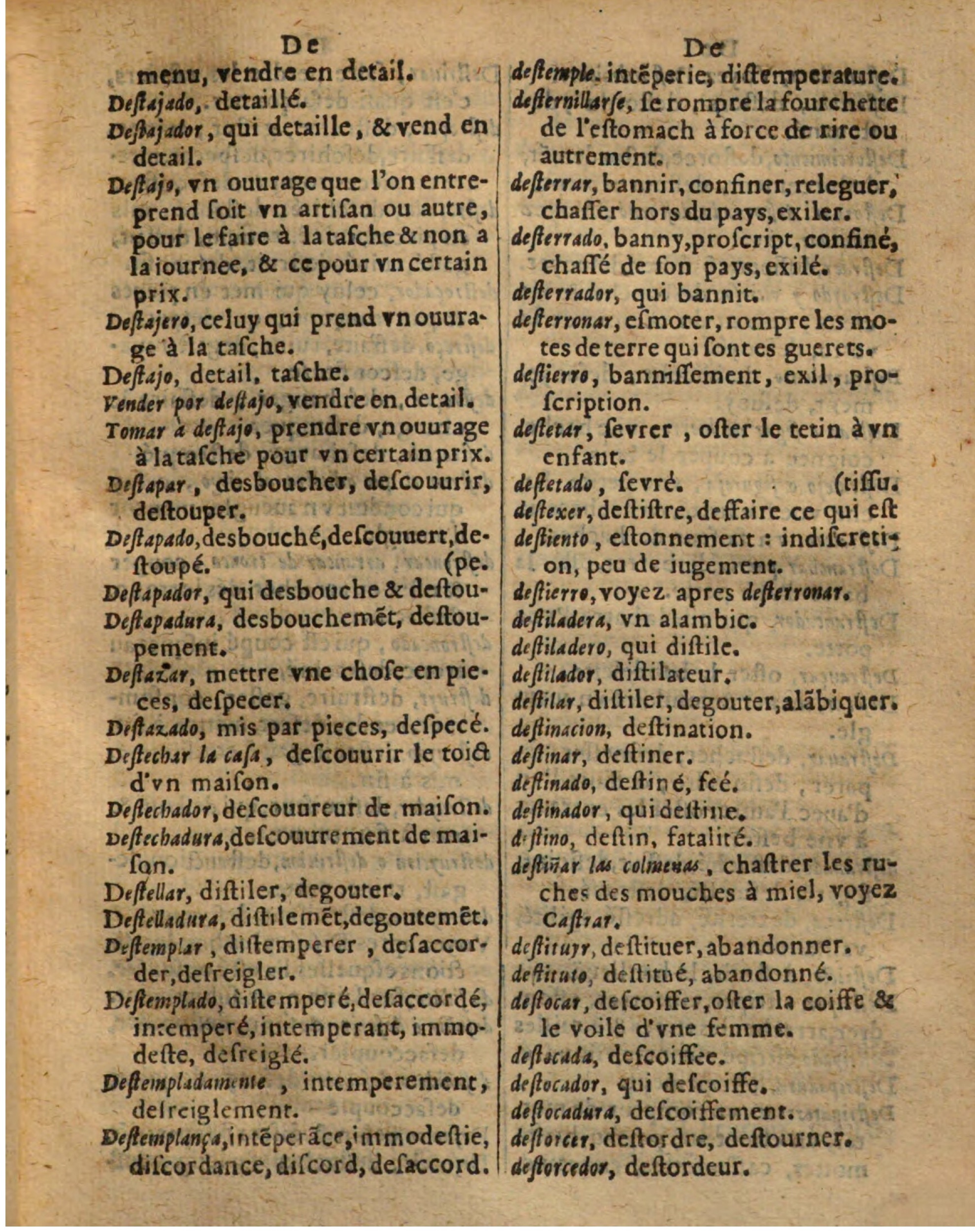 1625 - Hubert Antoine - Trésor des deux langues espagnole et française - Augsbourg