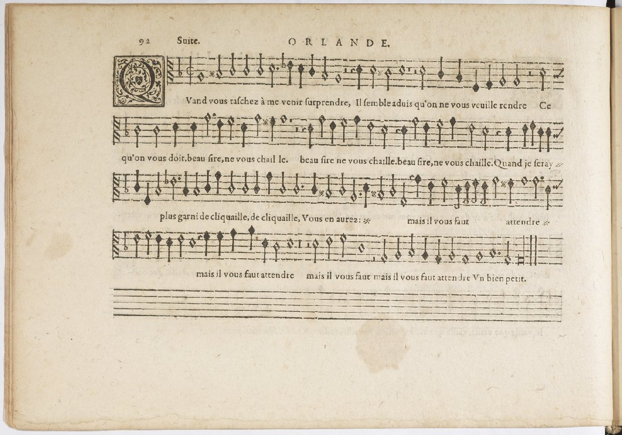 1594 - Paul Marceau - Trésor de musique d&#039;Orlande de Lassus, Superius, Bassus, Tenor, Quinta pars - BnF
