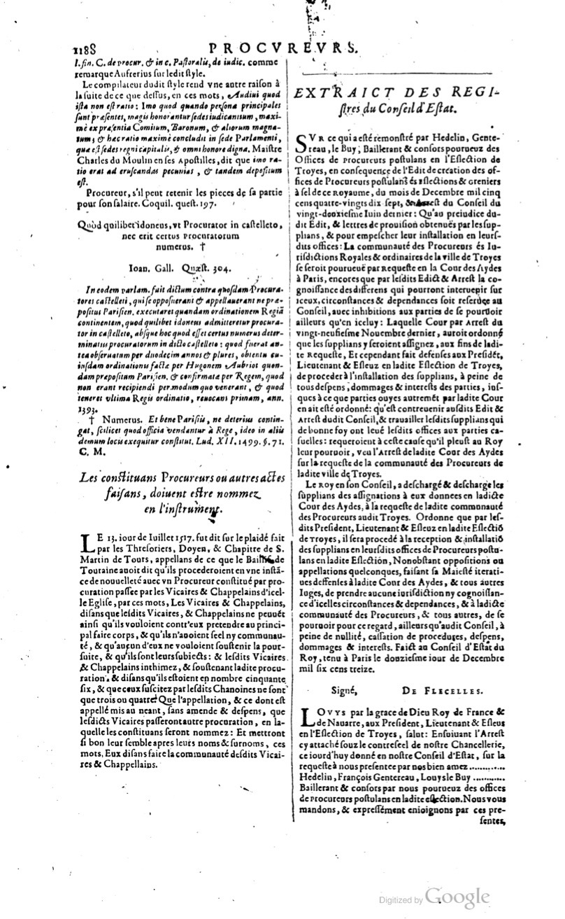 1629 - Veuve Nicolas Buon - Trésor du droit français (29620 T. 2) - BM Lyon