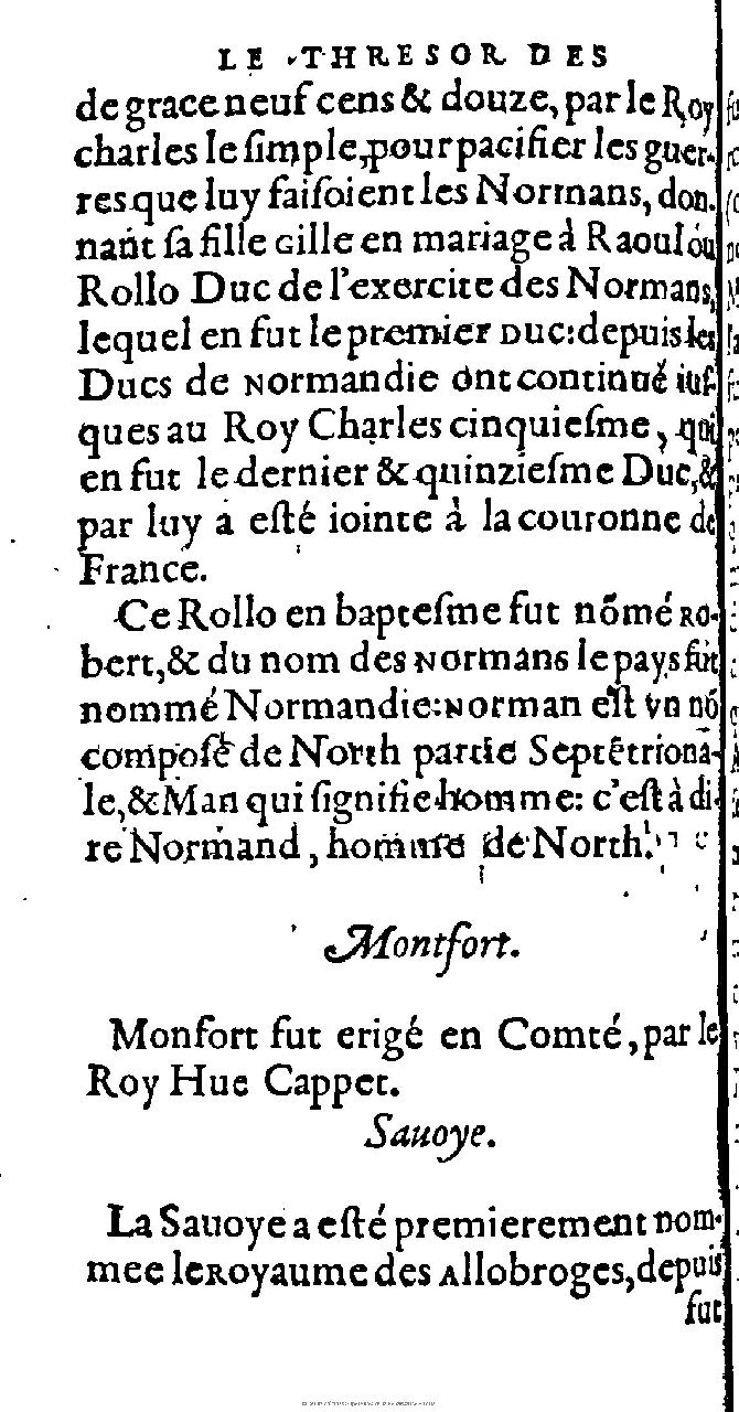 1603 - Galiot Corrozet - Trésor des histoires de France - Michigan