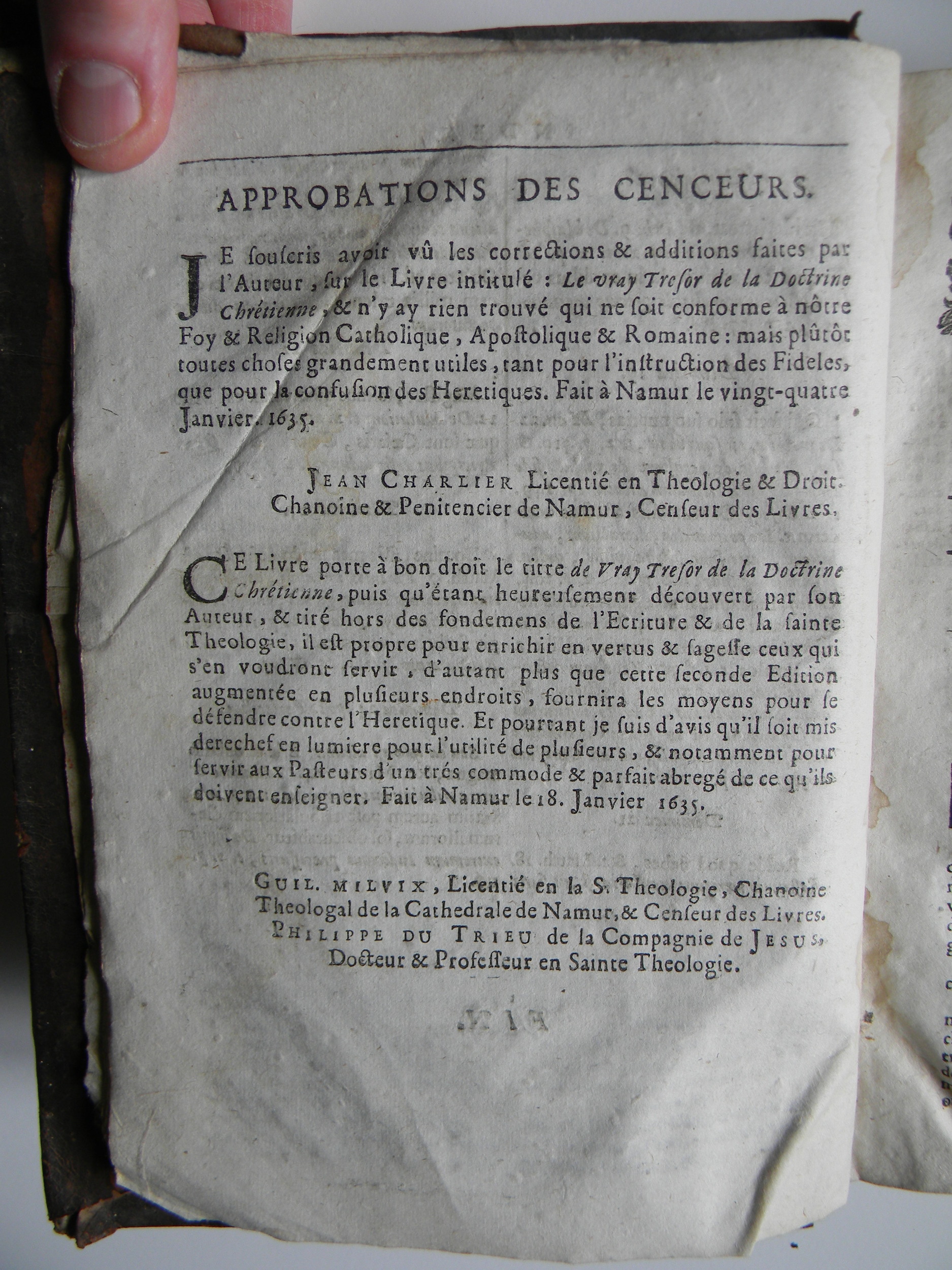 1595 - Guillaume Machuel - Trésor de la doctrine chrétienne - Verneuil-sur-Avre 1595 - Guillaume Machuel - Trésor de la doctrine chrétienne - Verneuil-sur-Avre