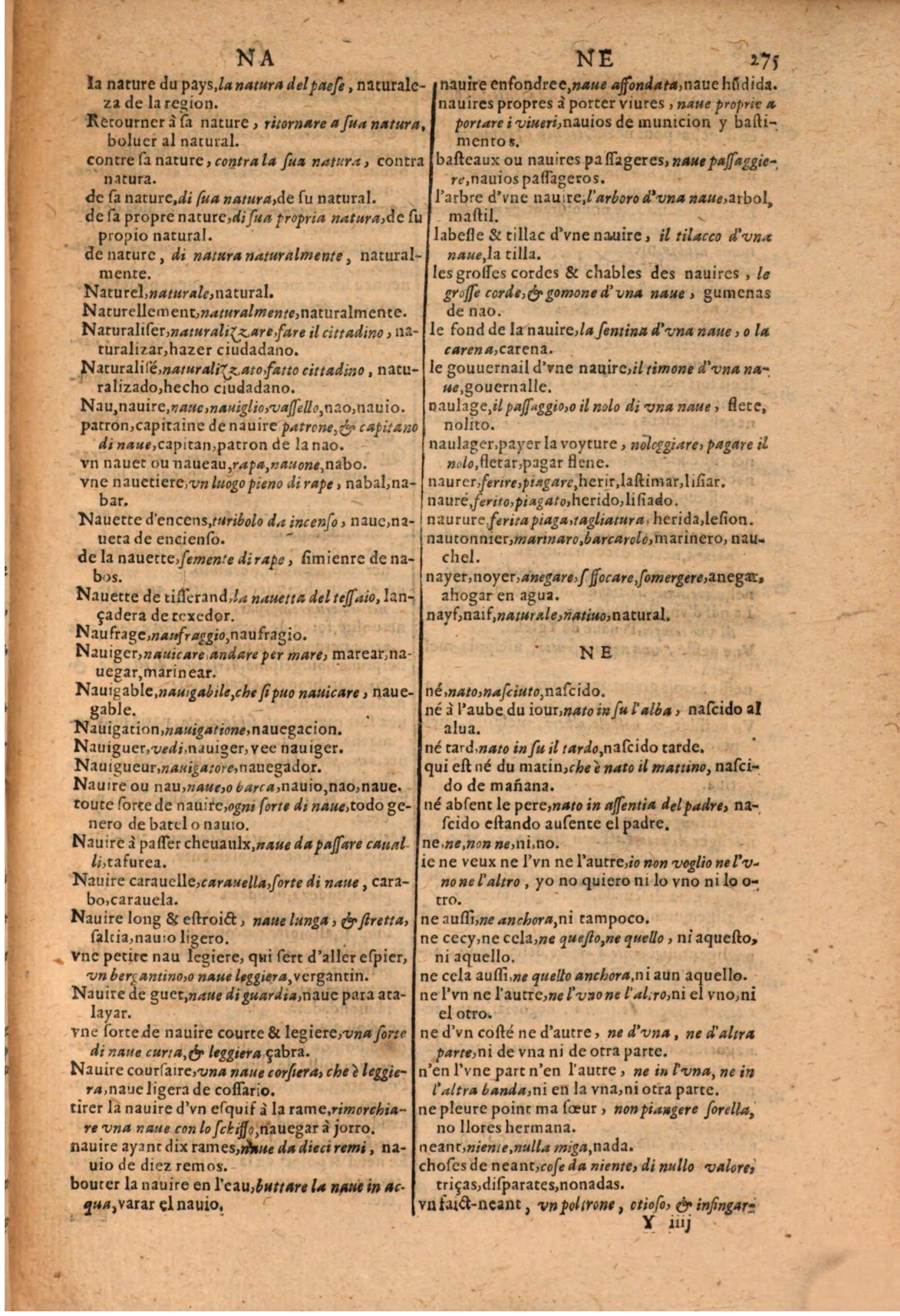 1616 - Pierre de la Rovière - Trésor des trois langues (Seconde partie) - BSB Munich