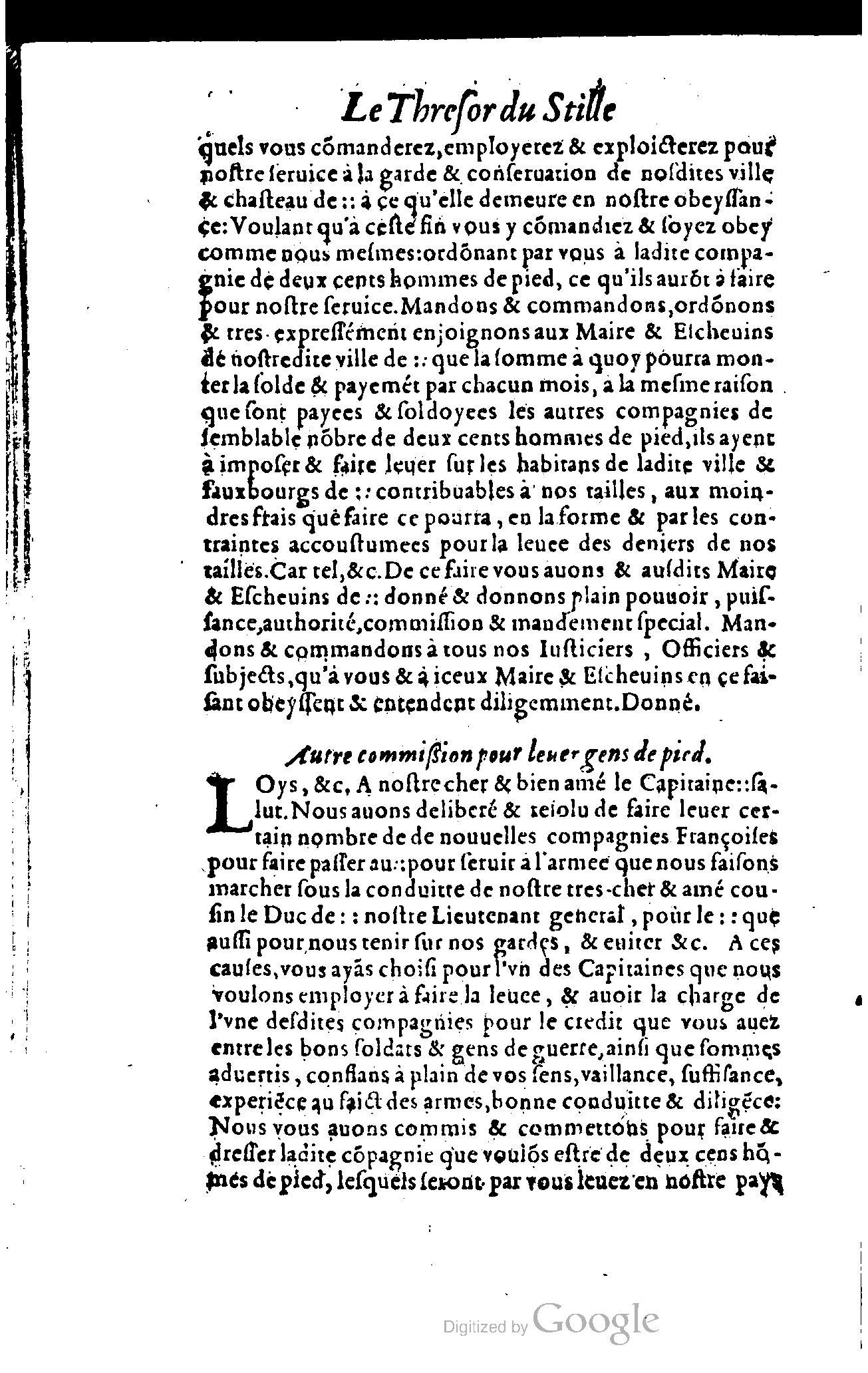 1614 - Jean Richer - Trésor du nouveau style et protocole de la chancellerie de France - BSB Munich
