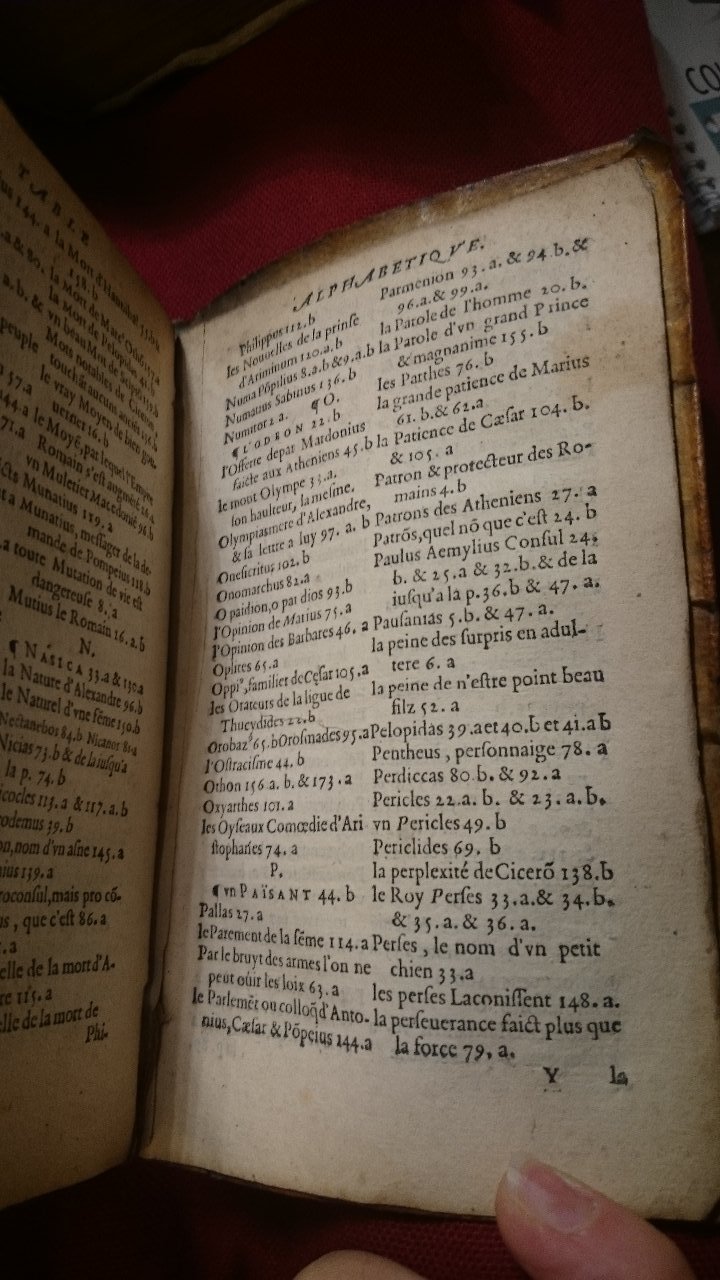 1568 - Willem Silvius - Trésor des vies de Plutarque - BnF