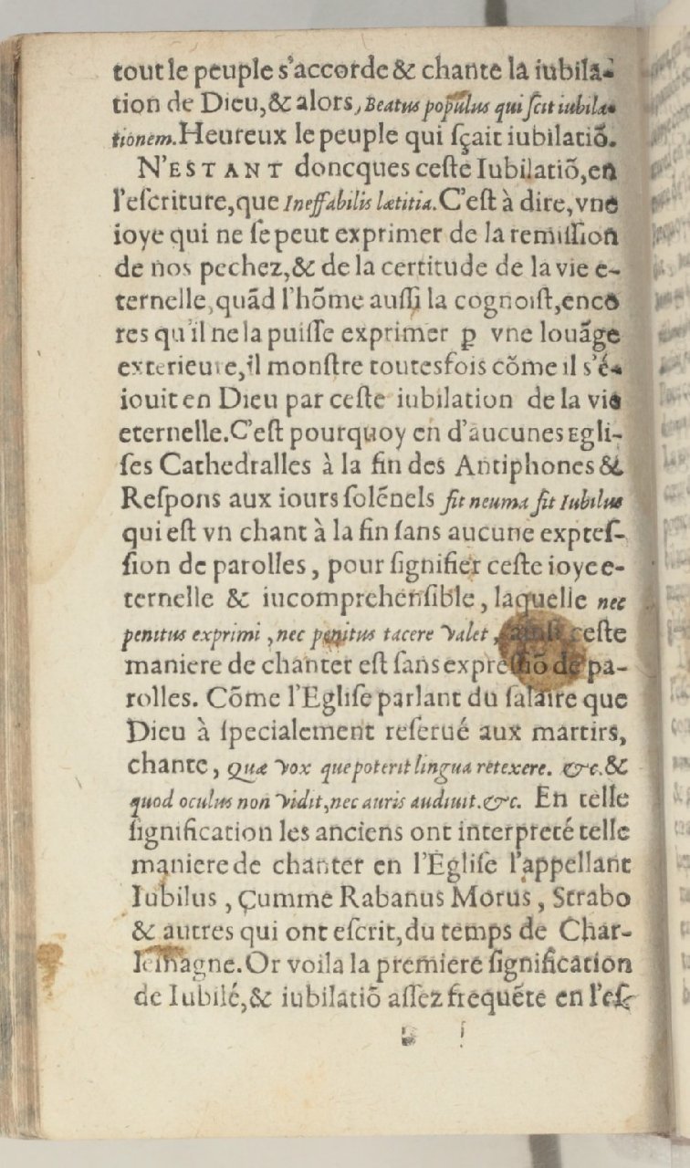 1590 - Jean Moreau - Discours du jubilé tiré du Trésor spirituel de l’Église - BnF