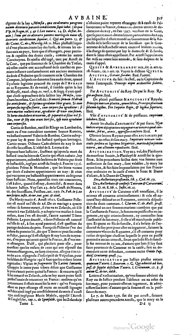 1629 - Veuve Nicolas Buon - Trésor du droit français (21754 T. 1) - BM Lyon 1629 - Veuve Nicolas Buon - Trésor du droit français (21754 T. 1) - BM Lyon