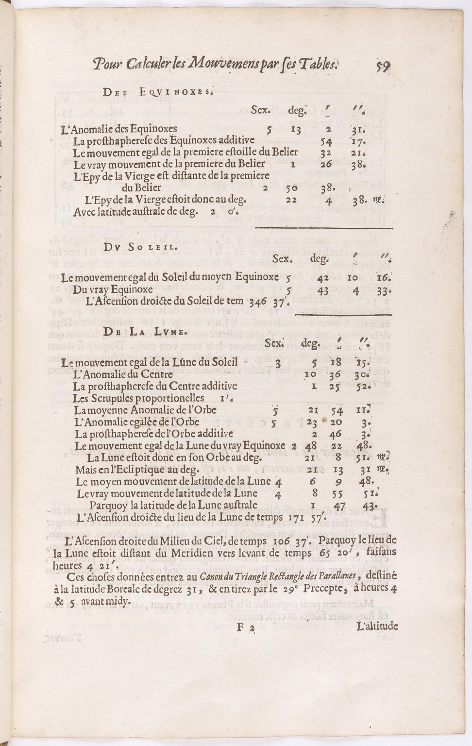 1634 - Zacharie Roman - Les Tables perpétuelles - BnF Arsenal