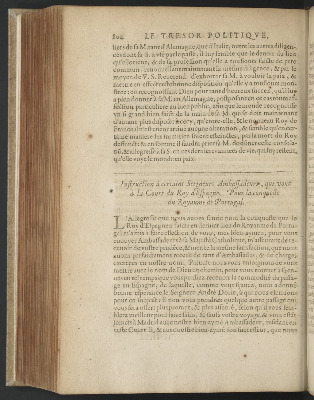 1608 - Nicolas Du Fossé - Trésor politique - BnF Tolbiac