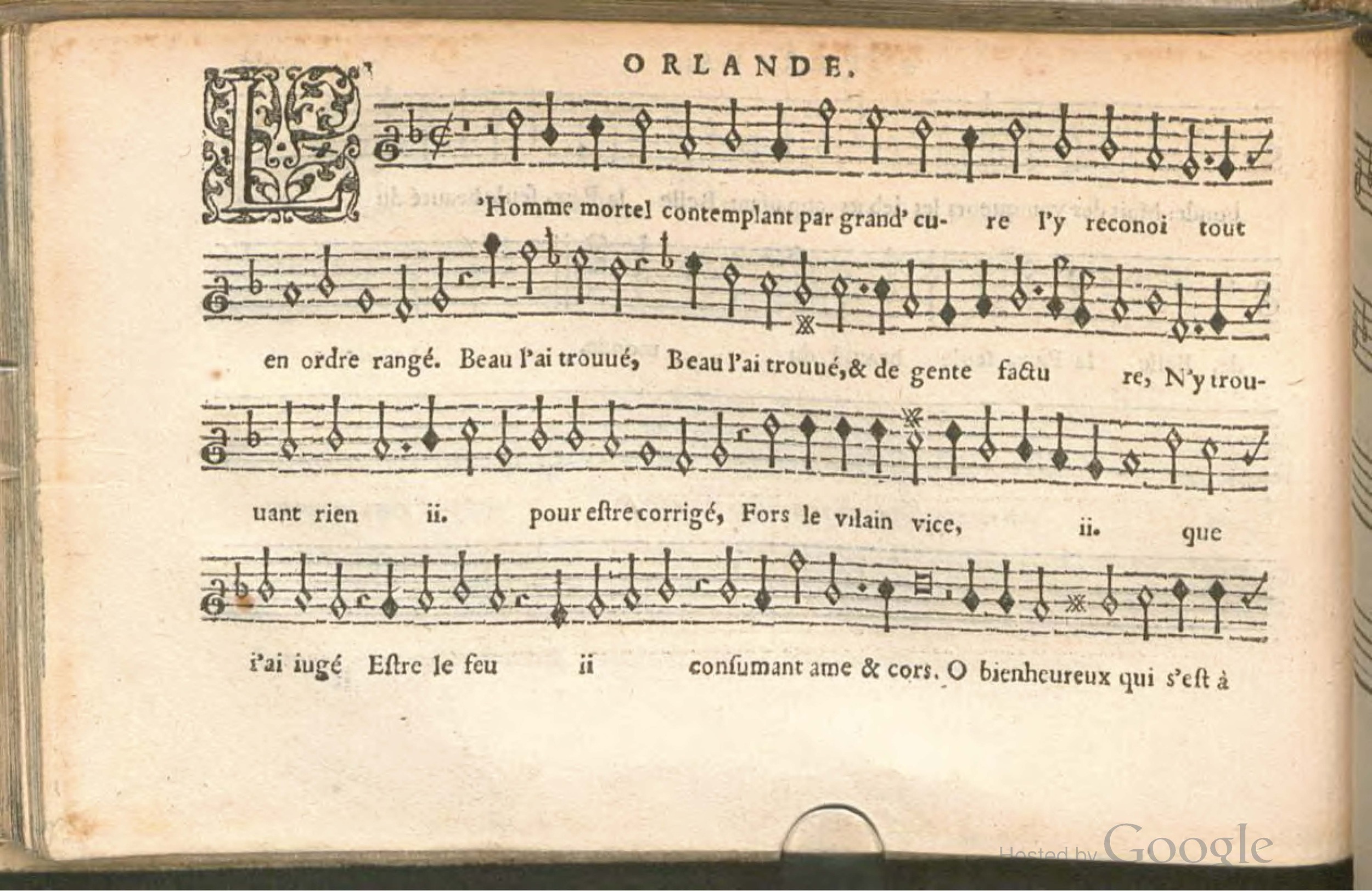 1576 - [Pierre de Saint-André] - Trésor de musique d’Orlande de Lassus Superius - BSB Munich