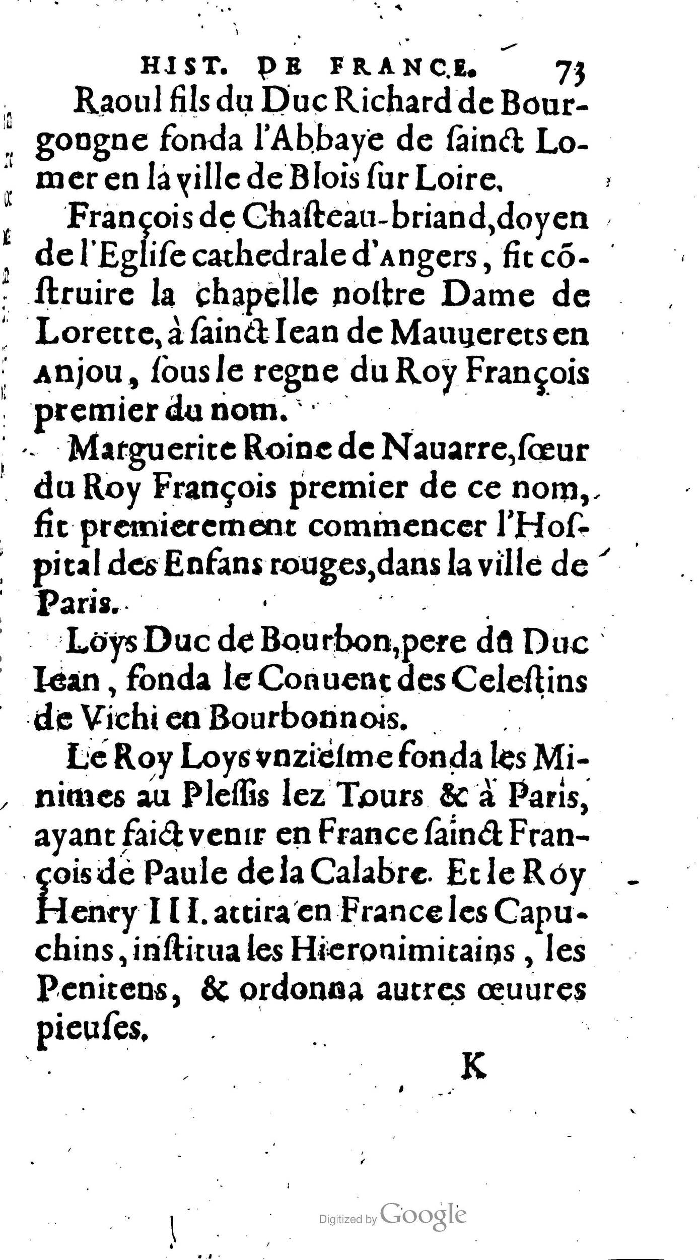 1604 - Galiot Corrozet - Trésor des histoires de France - BNC Florence 1604 - Galiot Corrozet - Trésor des histoires de France - BNC Florence