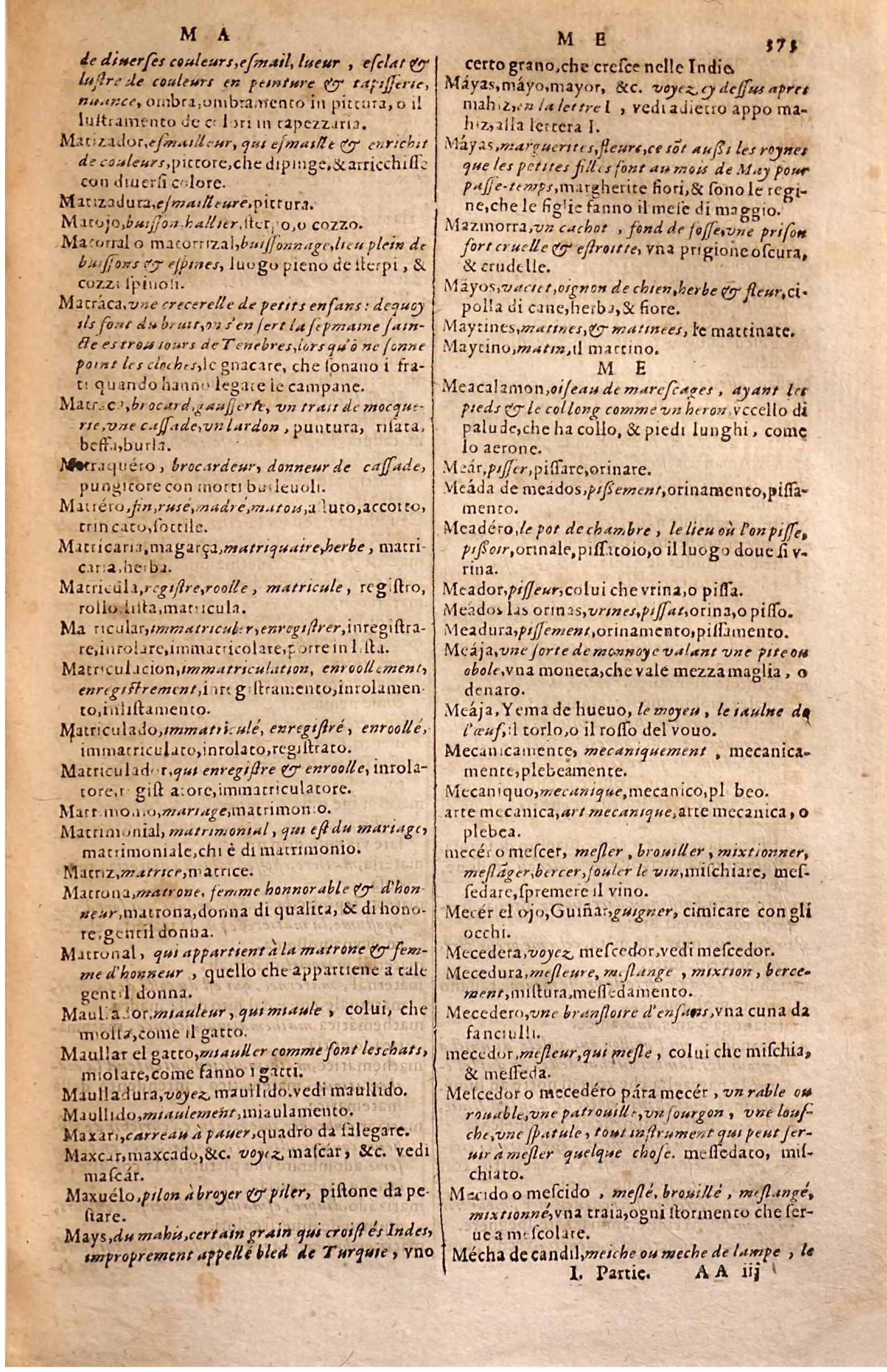 1627 - Jacques Crespin - Trésor des trois langues - Regensburg