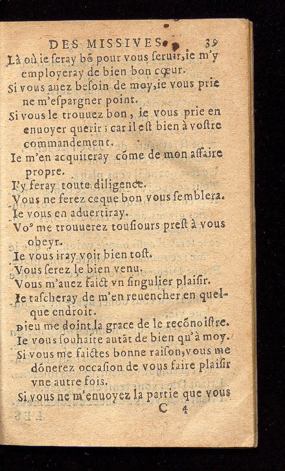 1614 - Barthélemy Vincent - Élite et Trésor des lettres missives - Bâle