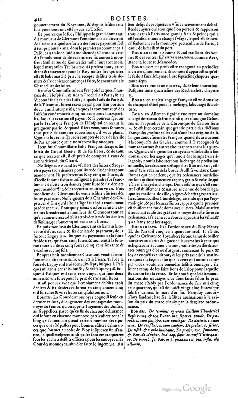 1629 - Veuve Nicolas Buon - Trésor du droit français (29620 T. 1) - BM Lyon