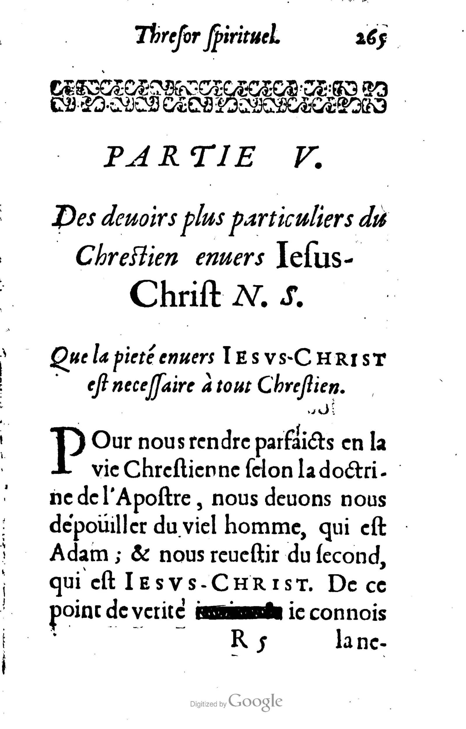1633 - François Waudré - Trésor spirituel contenant les excellences du christianisme - BM Lyon