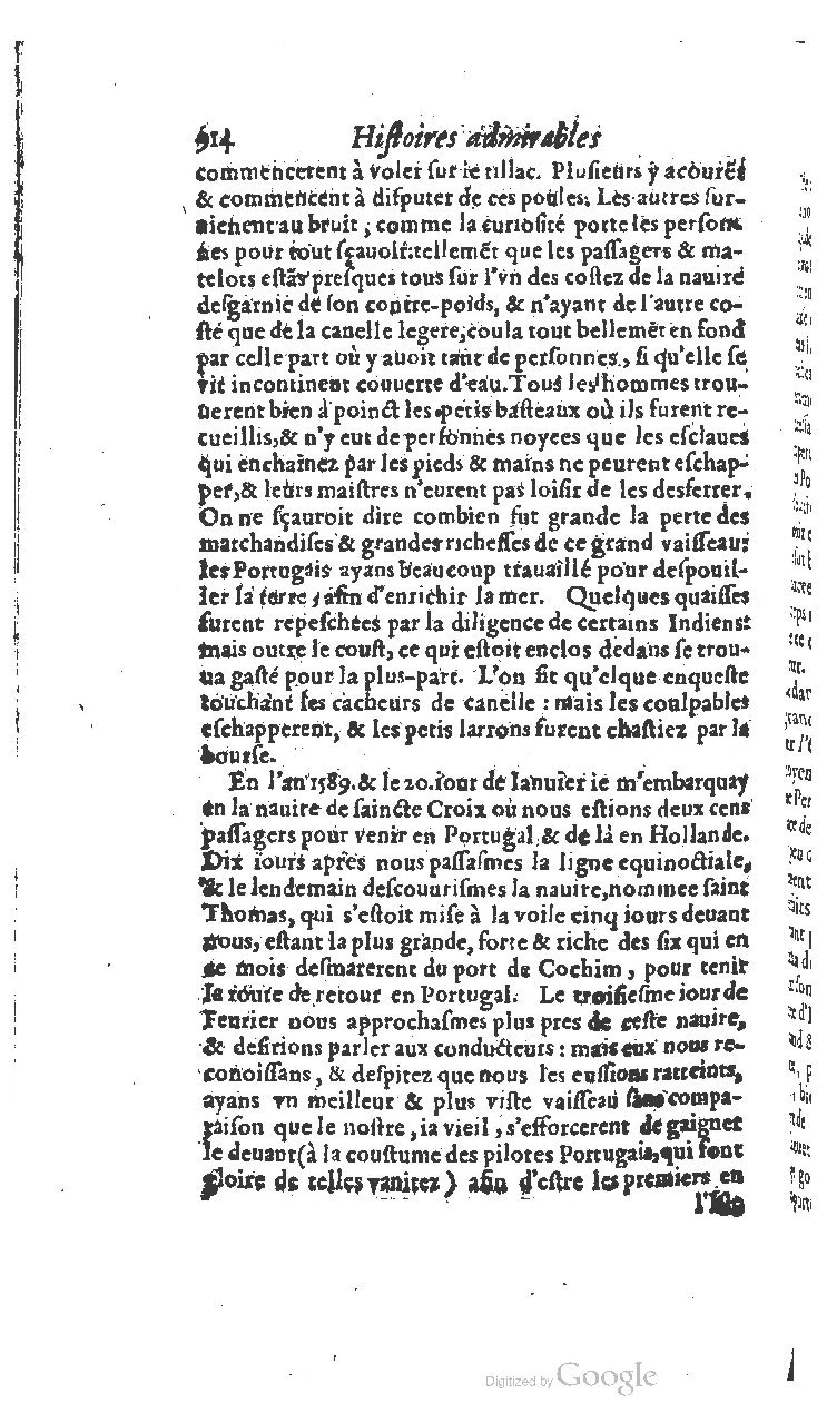 1610 - Paul Marceau - Trésor d’histoires admirables et mémorables - BSB Munich