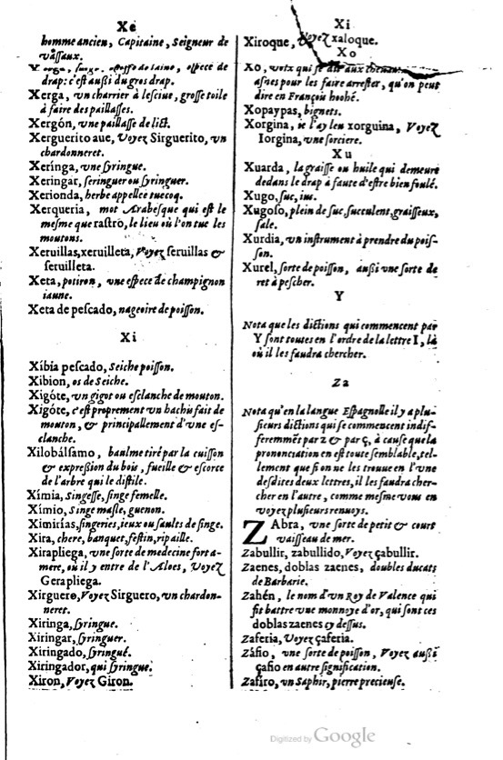 1621 - Adrian Tiffaine - Trésor des deux langues espagnole et française - BM Lyon