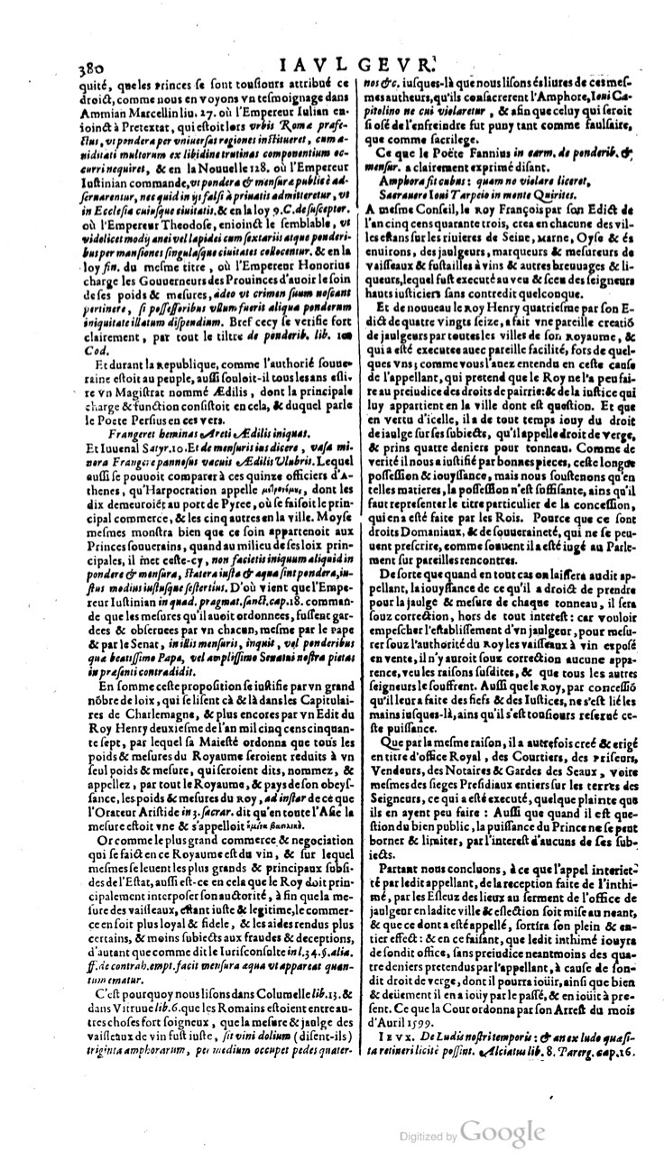 1629 - Veuve Nicolas Buon - Trésor du droit français (21754 T. 2) - BM Lyon