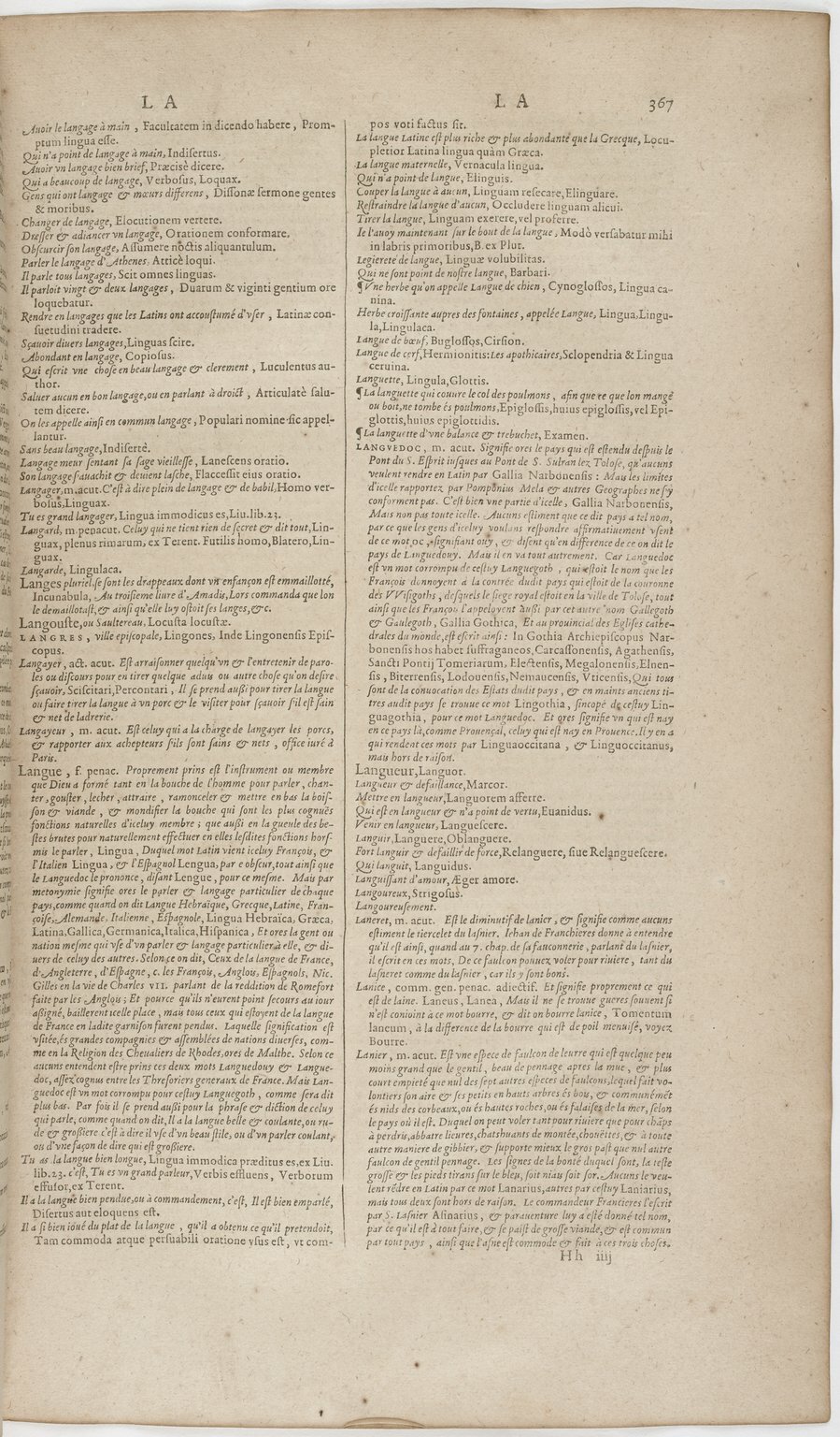 1606 - David Douceur - Trésor de la langue française - BnF