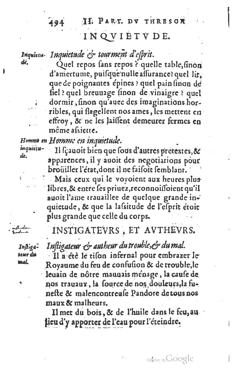1610 - Louis Coste - Trésor de l’éloquence française (Seconde partie) - BM Lyon