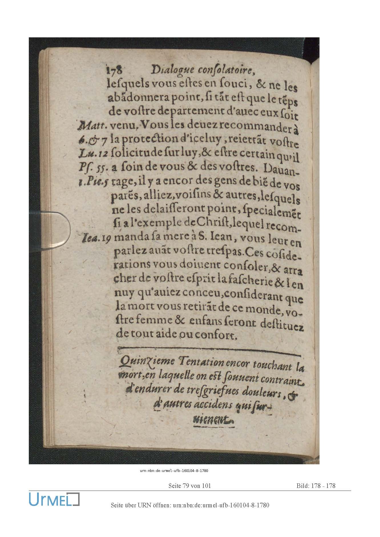1614 - Jacques Flamand - Trésor spirituel qui contient des consolations - Universität Erfurt