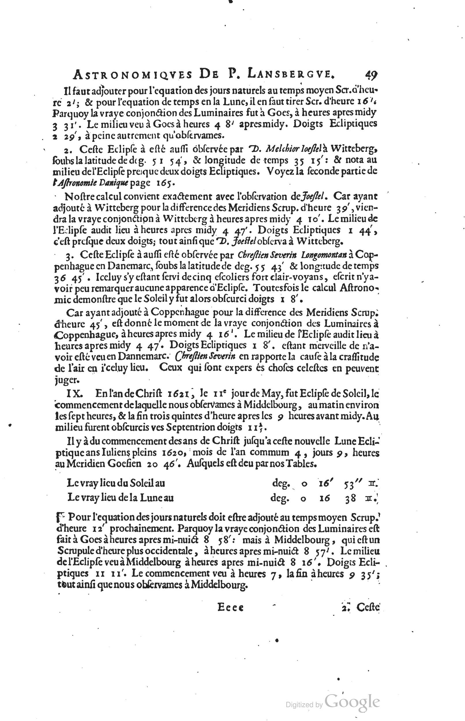 1634 - Zacharie Roman - Les Tables perpétuelles - Universiteit Leiden