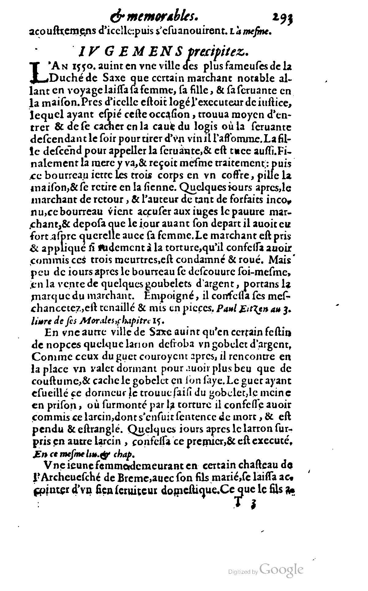 1620 - Samuel Crespin - Trésor d’histoires admirables et mémorables - BCU Lausanne