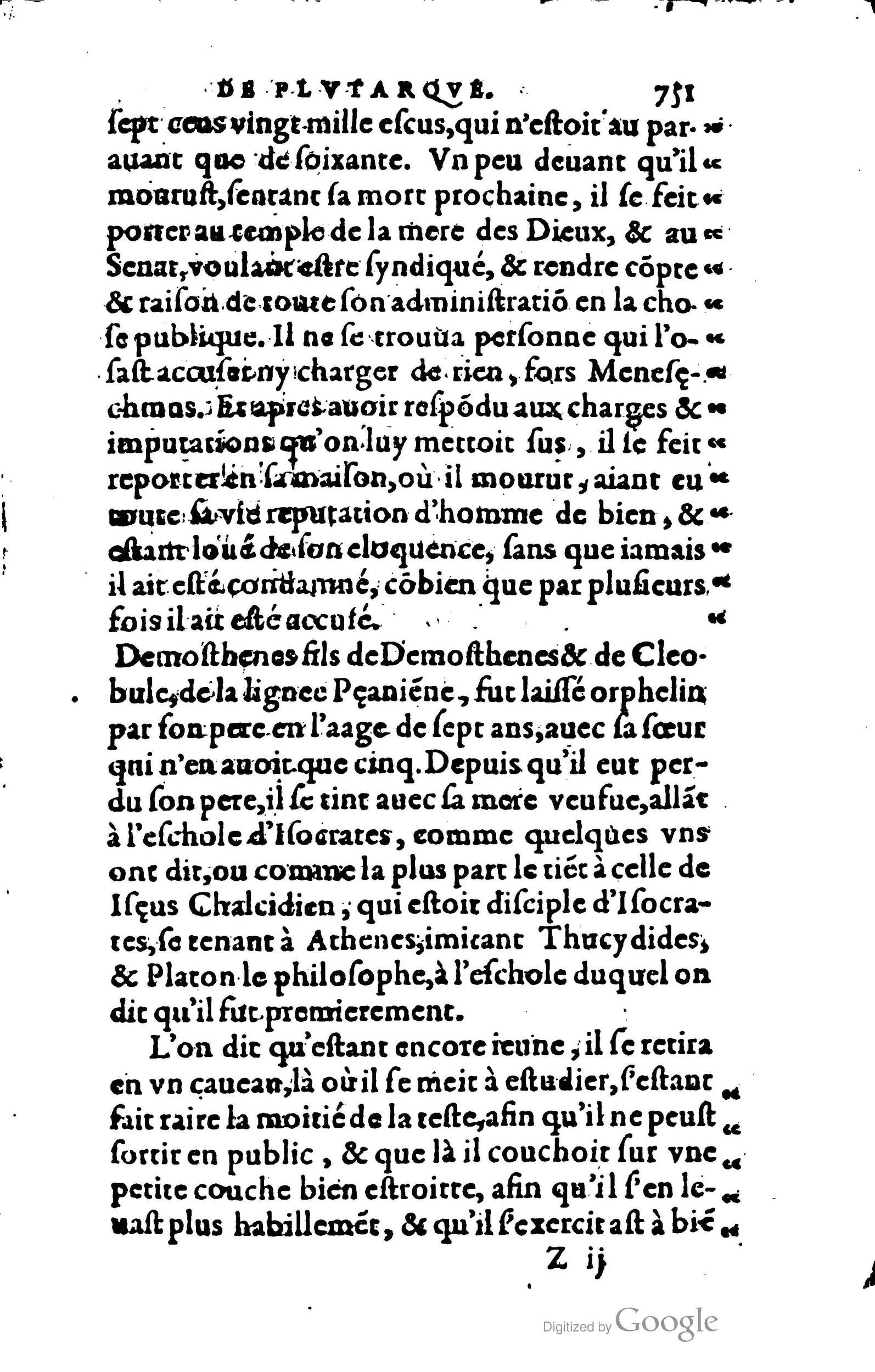 1578 - Jean Poupy - Trésor des morales de Plutarque - BSB Munich