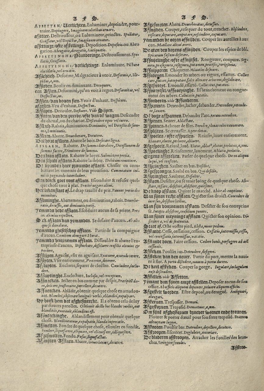 1573 - Christophe Plantin - Trésor du langage bas-allemand - Greifswald
