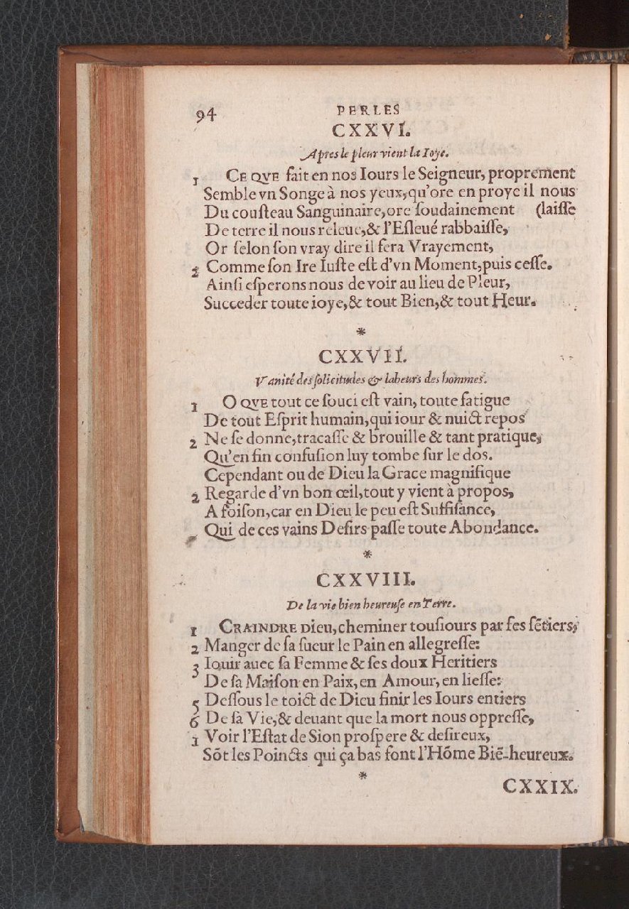 1577 - Jean de Laon - Trésor des 150 psaumes de David - Genève