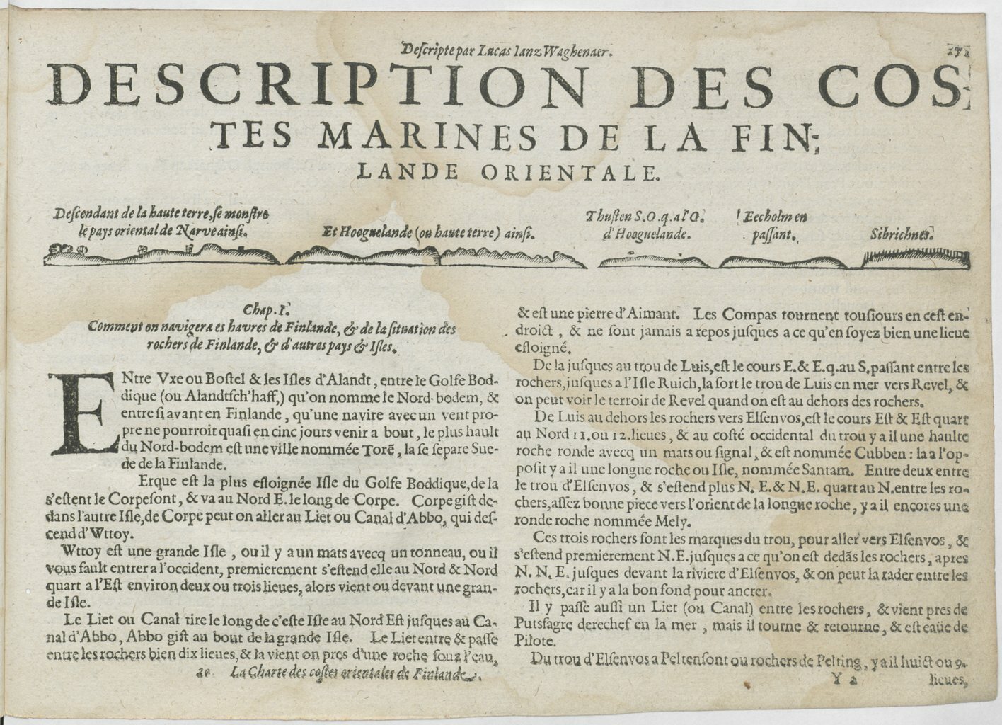 1601 - Bonaventure d’Aseville - Trésorerie ou cabinet de route marinesque - BnF