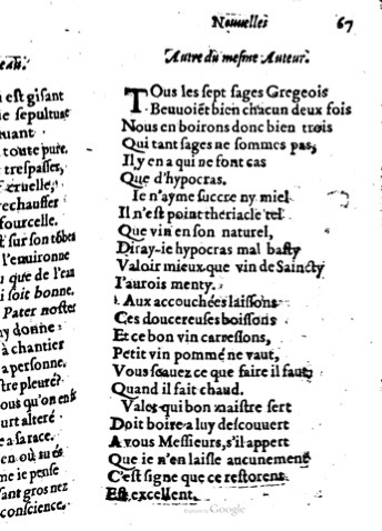 1623 - Jacques Cailloüé - Trésor ou recueil des chansons amoureuses - British Library