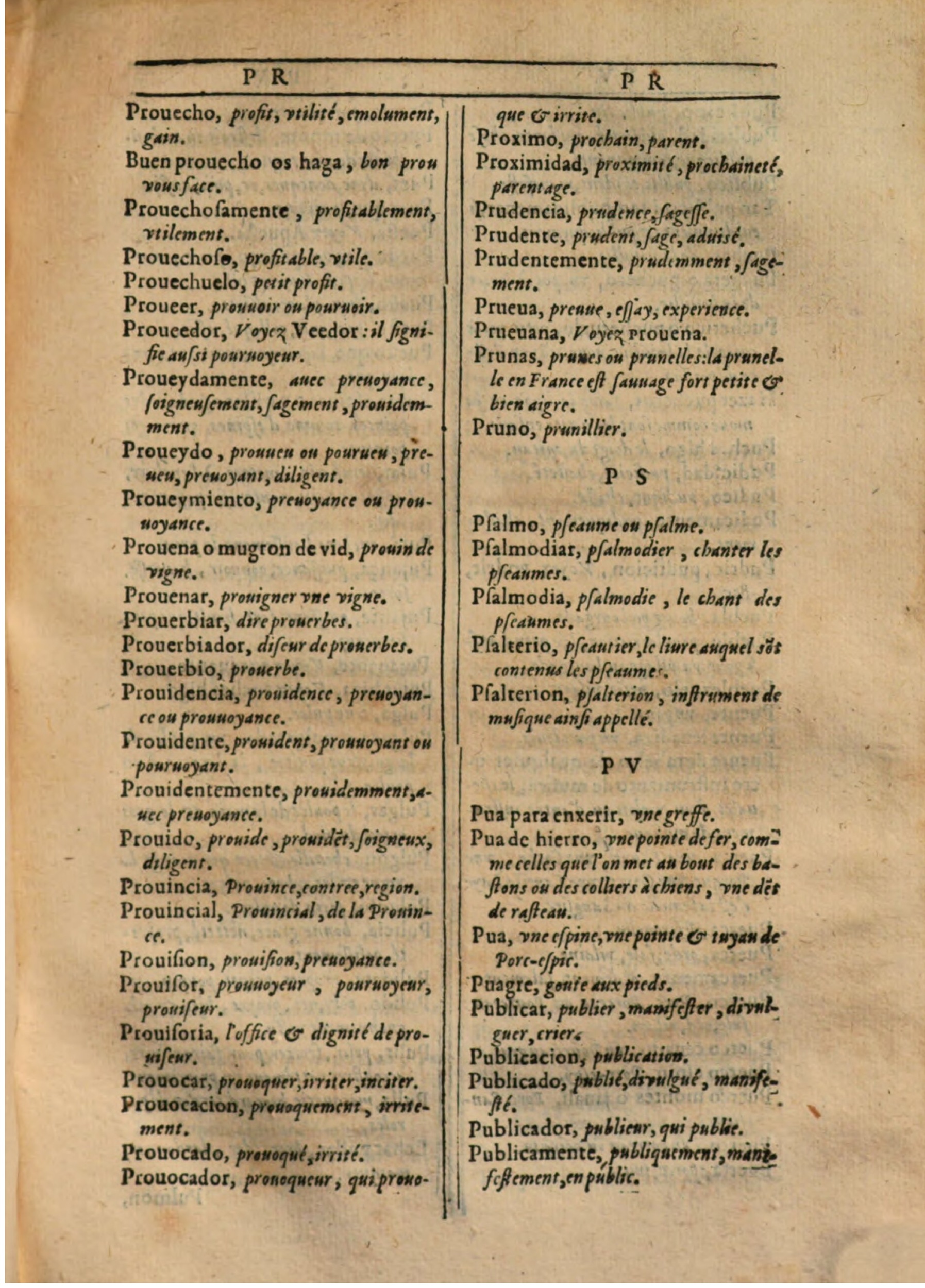1607 - Marc Orry - Trésor des deux langues espagnole et française (Première partie) - BSB Munich 1607 - Marc Orry - Trésor des deux langues espagnole et française (Première partie) - BSB Munich
