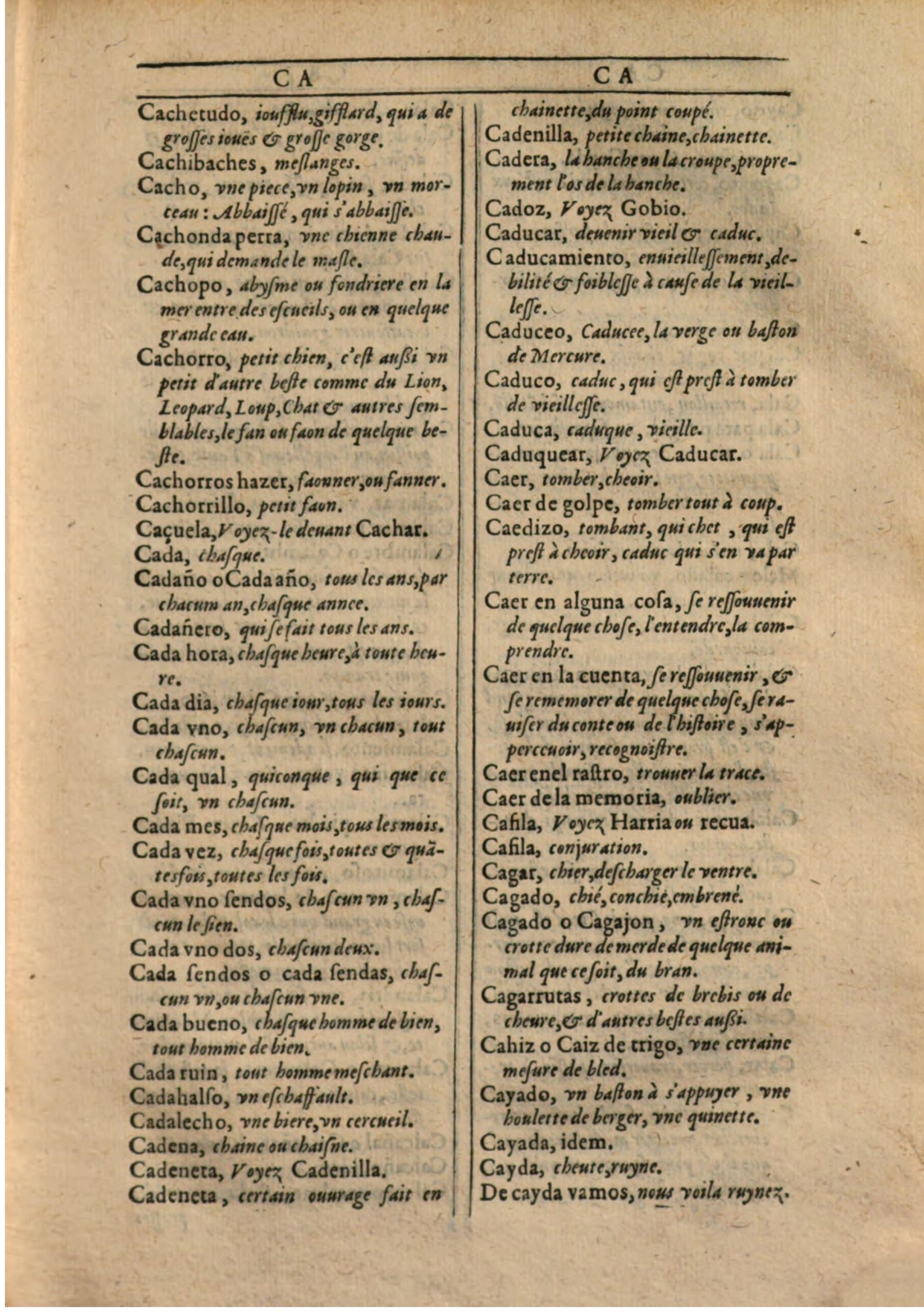 1607 - Marc Orry - Trésor des deux langues espagnole et française (Première partie) - BSB Munich 1607 - Marc Orry - Trésor des deux langues espagnole et française (Première partie) - BSB Munich