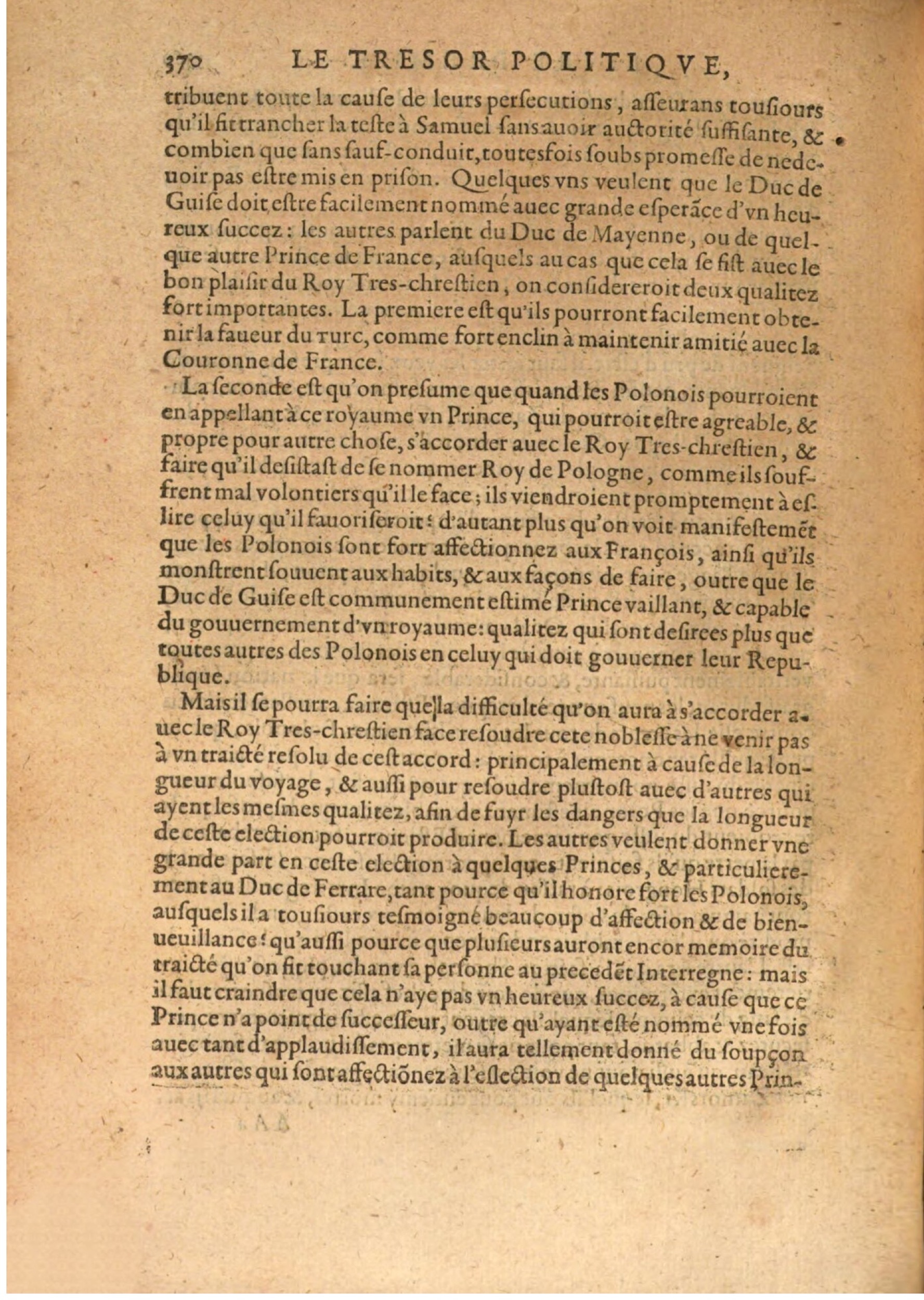 1608 - Nicolas Du Fossé - Trésor politique - BSB Munich