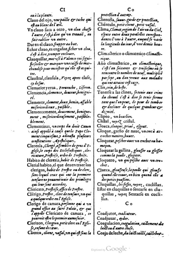 1621 - Adrian Tiffaine - Trésor des deux langues espagnole et française - BM Lyon