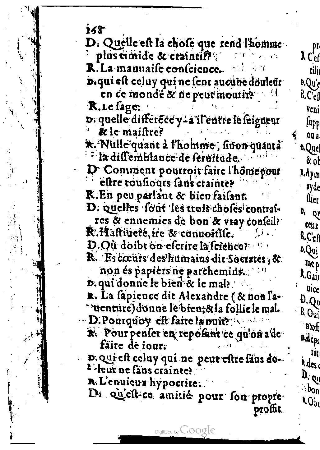 1582 - Nicolas Bonfons - Trésor des sentences dorées - BM Lyon